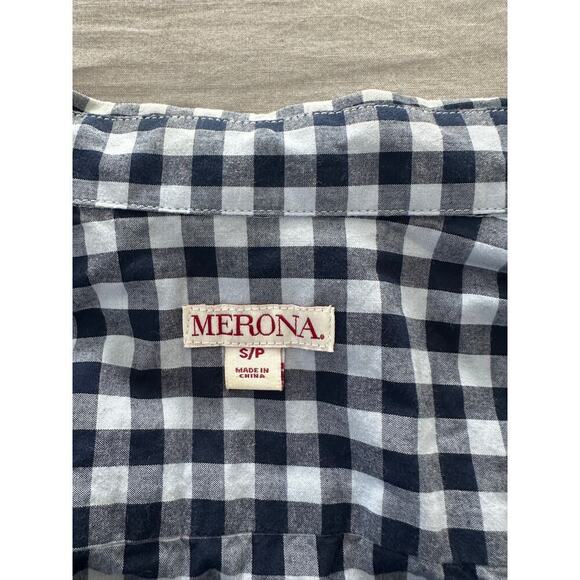 Merona Mens Buffalo Plaid Light Weight Button Down sz Small - Picture 3 of 4